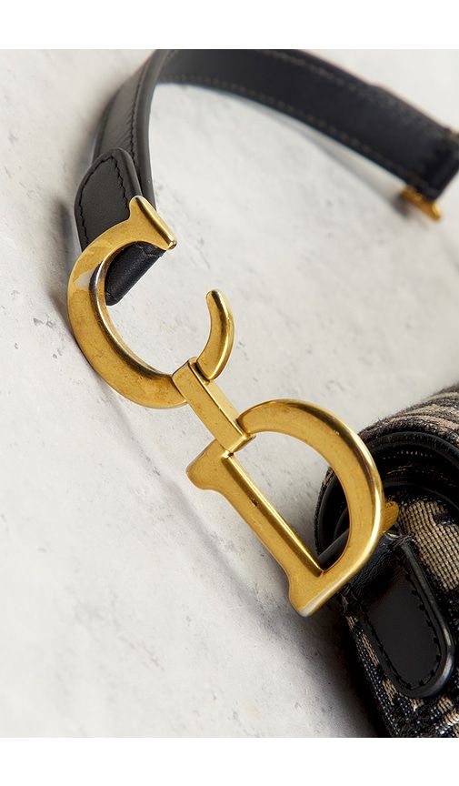 Dior Oblique Trotter Saddle Bag in - FWRD Renew - Modalova