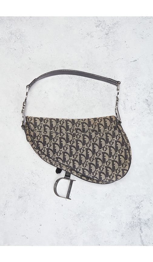 Dior Trotter Oblique Saddle Bag in - FWRD Renew - Modalova