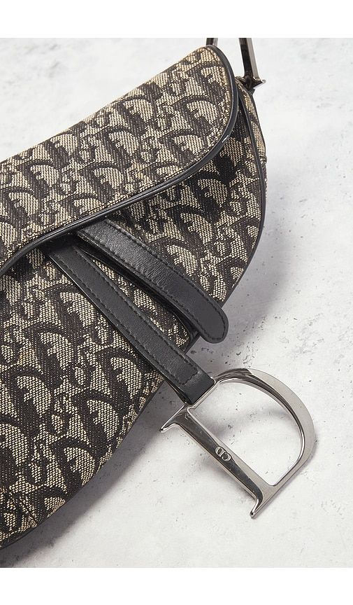 Dior Trotter Oblique Saddle Bag in - FWRD Renew - Modalova