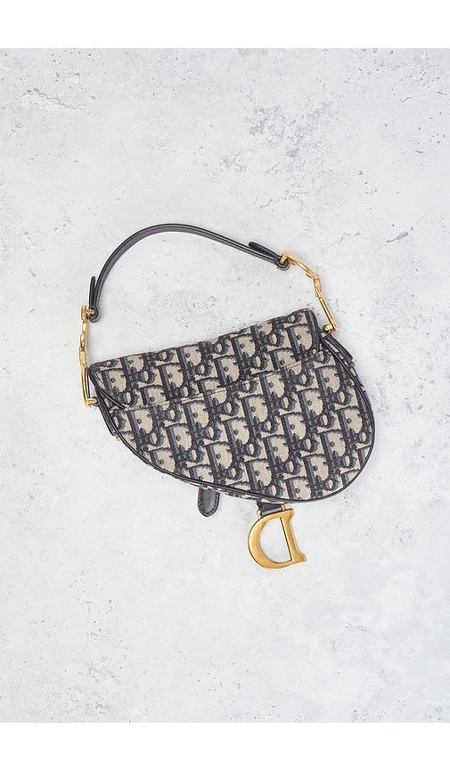 Dior Trotter Oblique Saddle Bag in - FWRD Renew - Modalova