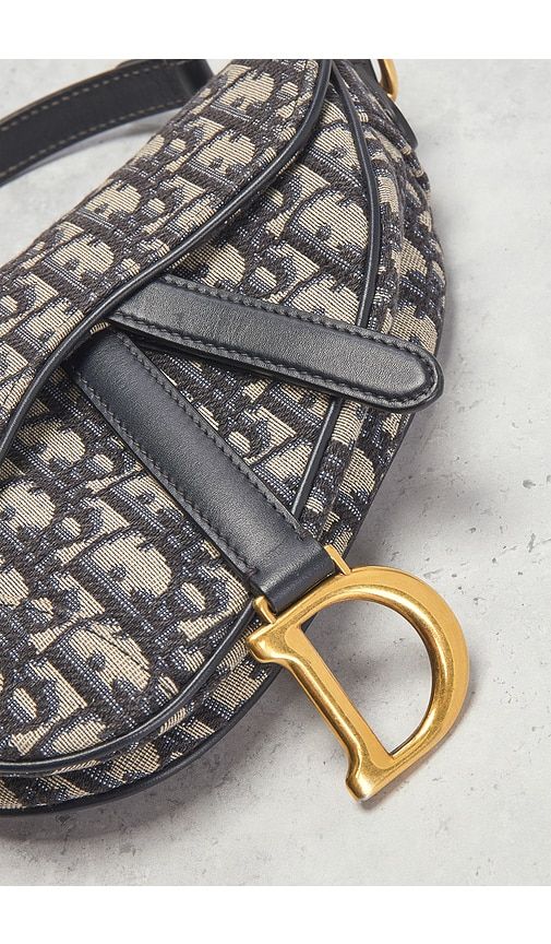 Dior Trotter Oblique Saddle Bag in - FWRD Renew - Modalova