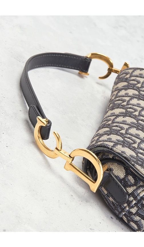 Dior Trotter Oblique Saddle Bag in - FWRD Renew - Modalova