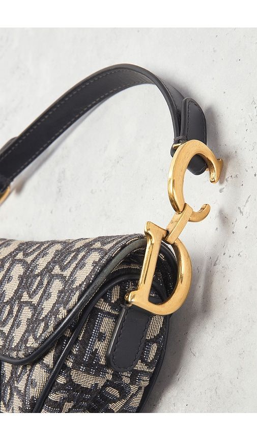 Dior Trotter Oblique Saddle Bag in - FWRD Renew - Modalova