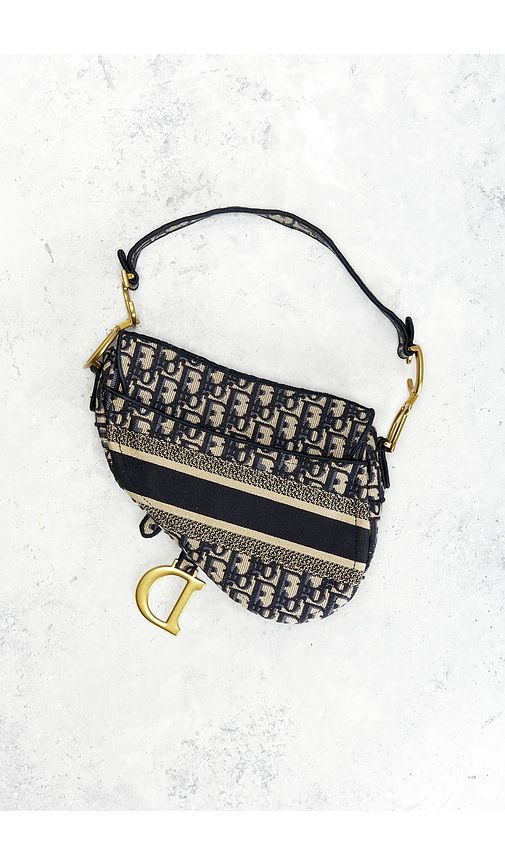 Dior Trotter Oblique Saddle Bag in - FWRD Renew - Modalova
