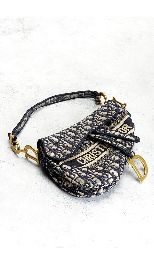 Dior Trotter Oblique Saddle Bag in - FWRD Renew - Modalova