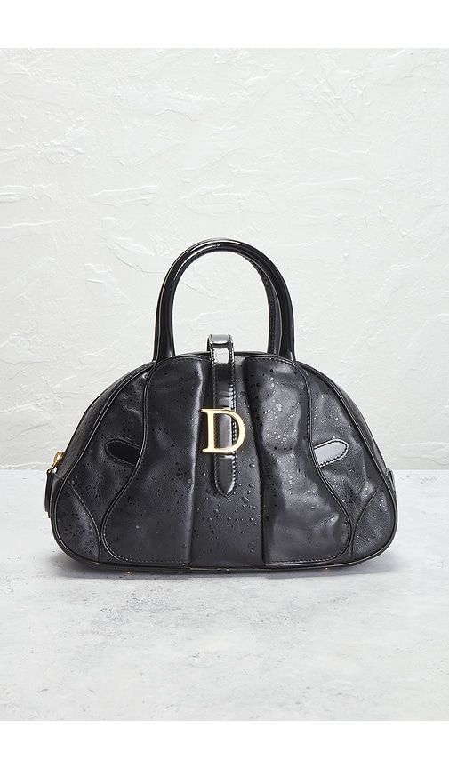 Dior Mini Double Saddle Bowler Bag in - FWRD Renew - Modalova