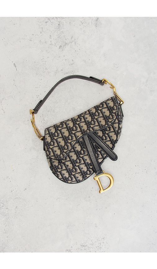 Dior Trotter Oblique Saddle Bag in - FWRD Renew - Modalova