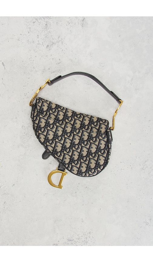 Dior Trotter Oblique Saddle Bag in - FWRD Renew - Modalova