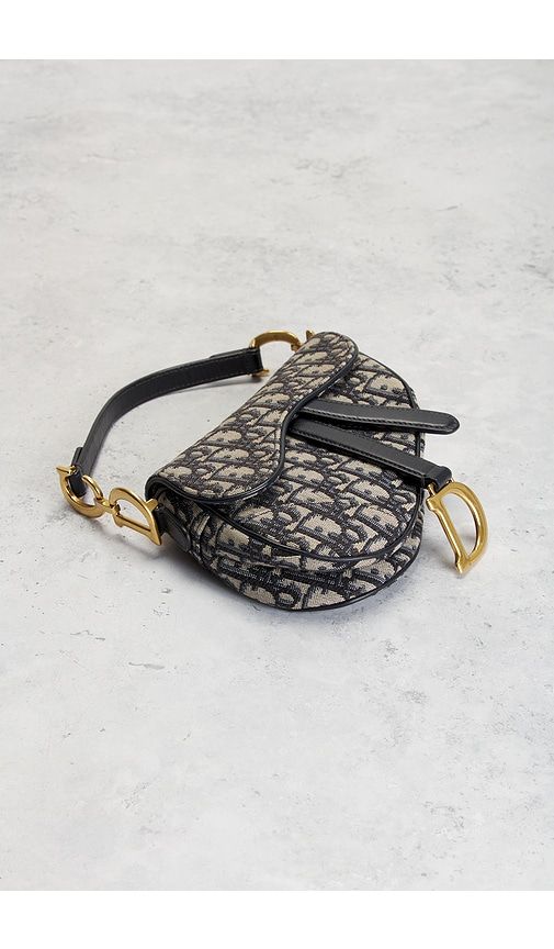 Dior Trotter Oblique Saddle Bag in - FWRD Renew - Modalova