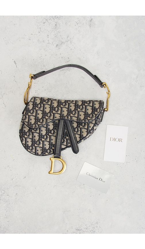 Dior Trotter Oblique Saddle Bag in - FWRD Renew - Modalova