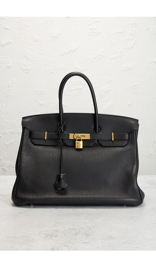 Hermes Togo Birkin 35 Retourne Handbag in Black - FWRD Renew - Modalova