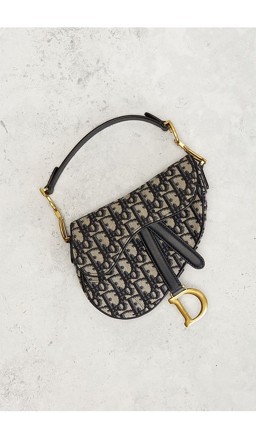 Dior Oblique Mini Saddle Bag in - FWRD Renew - Modalova