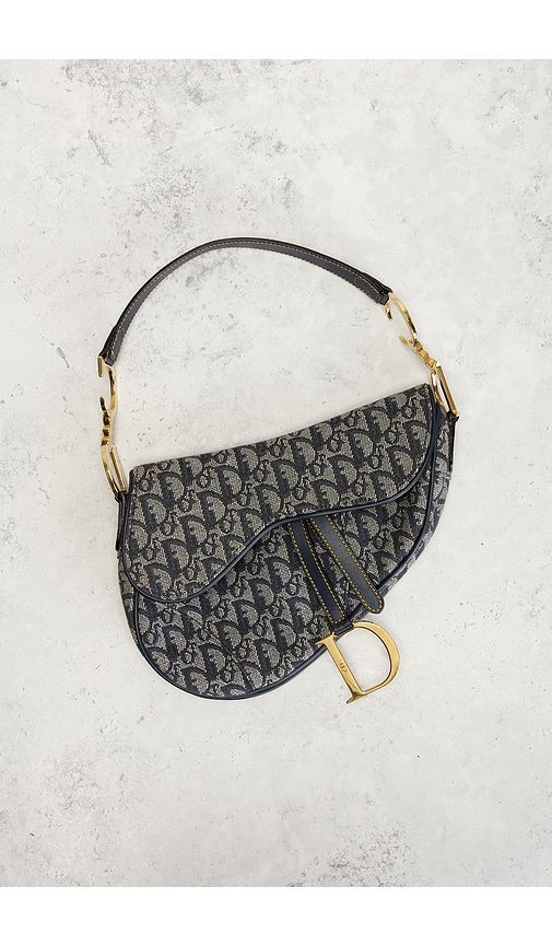 Dior Trotter Oblique Saddle Bag in - FWRD Renew - Modalova