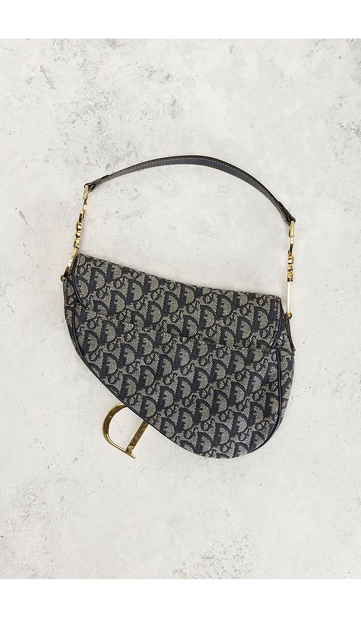Dior Trotter Oblique Saddle Bag in - FWRD Renew - Modalova