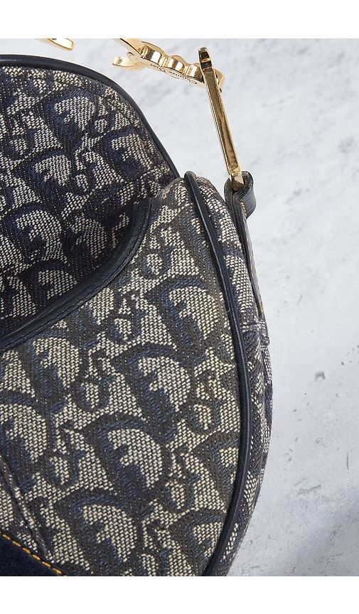 Dior Trotter Oblique Saddle Bag in - FWRD Renew - Modalova