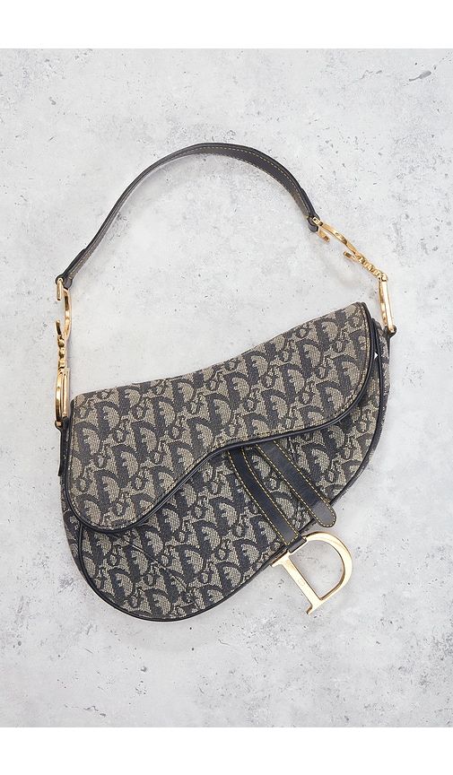 Dior Trotter Oblique Saddle Bag in - FWRD Renew - Modalova
