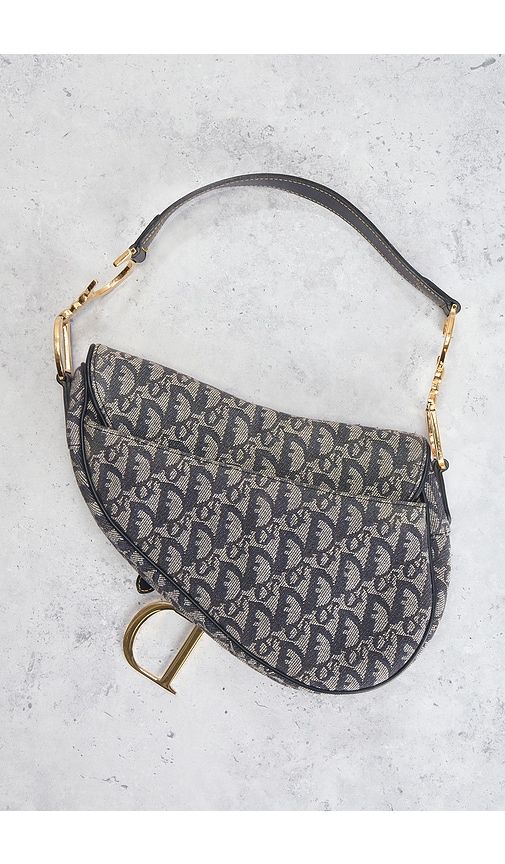Dior Trotter Oblique Saddle Bag in - FWRD Renew - Modalova
