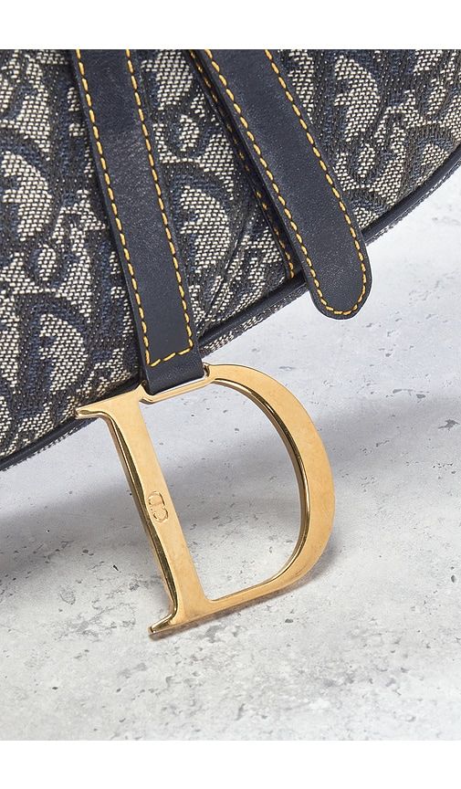 Dior Trotter Oblique Saddle Bag in - FWRD Renew - Modalova