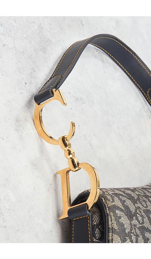 Dior Trotter Oblique Saddle Bag in - FWRD Renew - Modalova