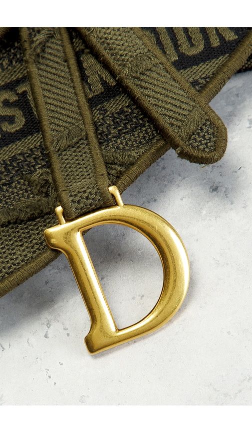 Dior Embroidered Camouflage Saddle Belt Bag in - FWRD Renew - Modalova