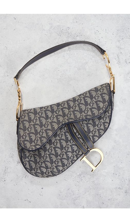 Dior Trotter Oblique Saddle Bag in - FWRD Renew - Modalova