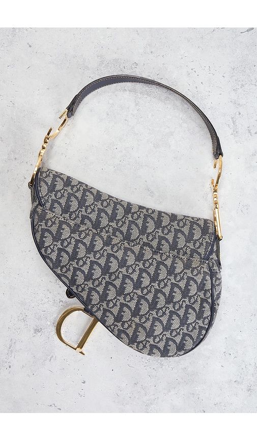 Dior Trotter Oblique Saddle Bag in - FWRD Renew - Modalova