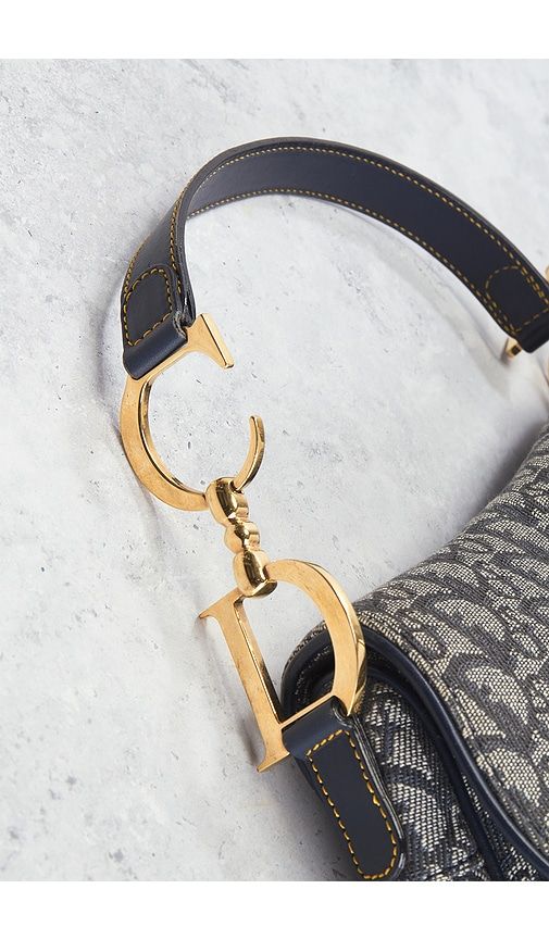 Dior Trotter Oblique Saddle Bag in - FWRD Renew - Modalova