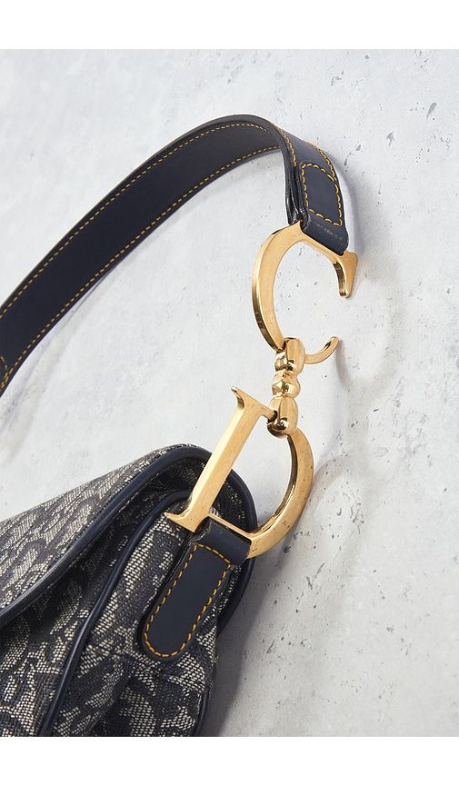 Dior Trotter Oblique Saddle Bag in - FWRD Renew - Modalova