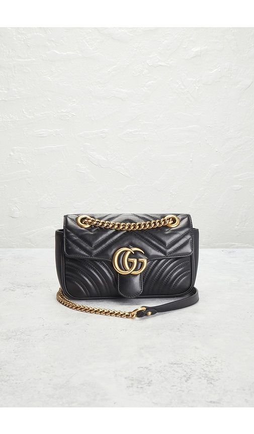 Gucci Mini GG Marmont Shoulder Bag in - FWRD Renew - Modalova