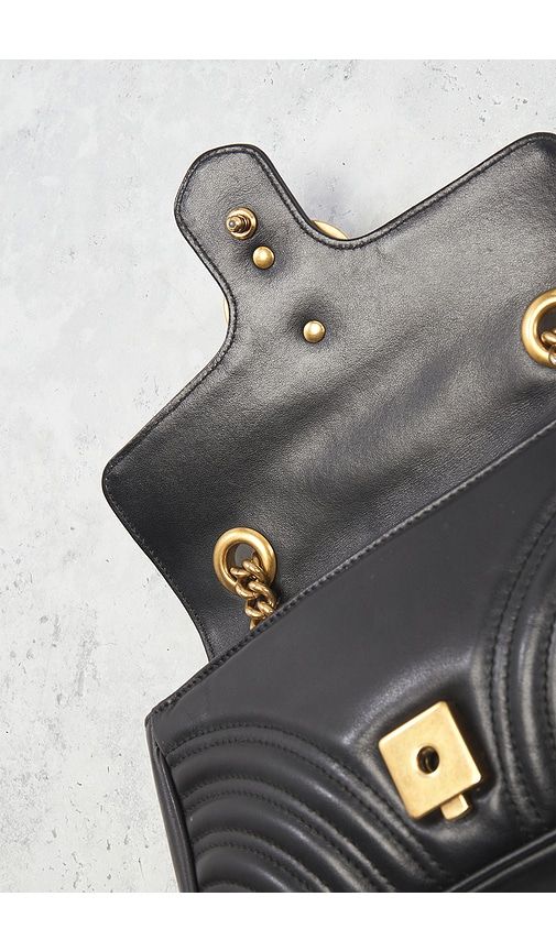Gucci Mini GG Marmont Shoulder Bag in - FWRD Renew - Modalova