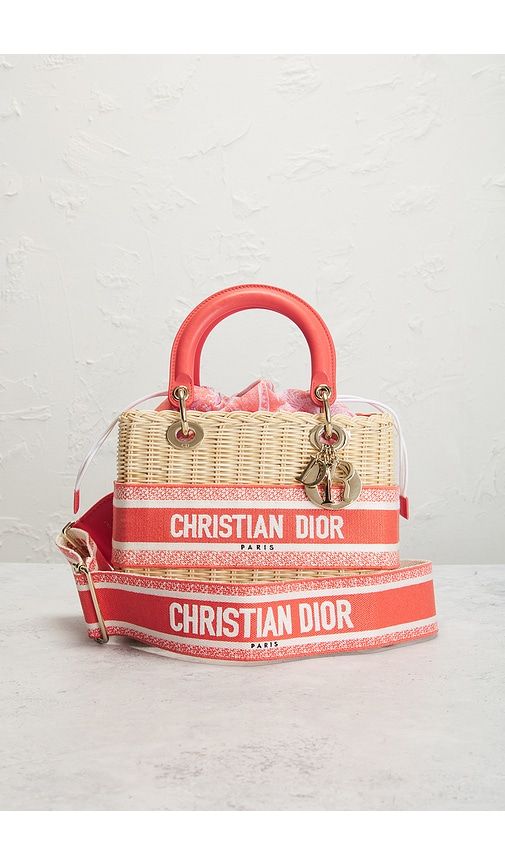 Dior Wicker Lady Dior Handbag in - FWRD Renew - Modalova