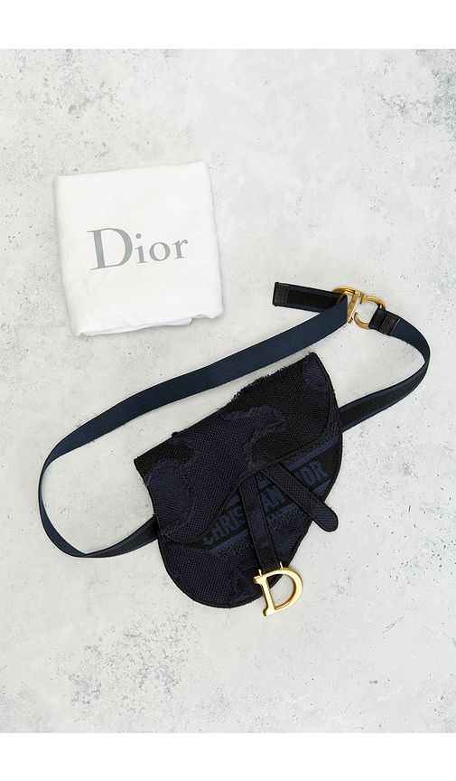 Dior Embroidered Saddle Belt Bag in - FWRD Renew - Modalova