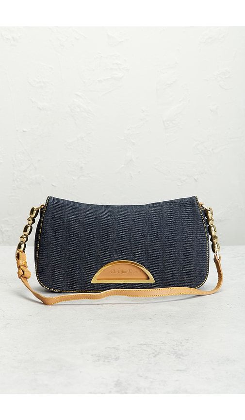 Dior Denim Maris Pearl Shoulder Bag in - FWRD Renew - Modalova