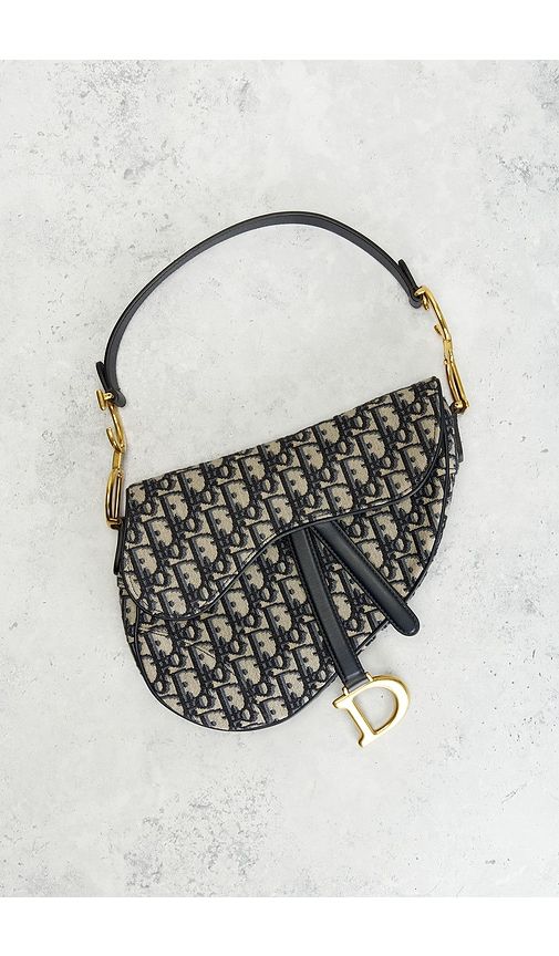 Dior Trotter Oblique Saddle Bag in - FWRD Renew - Modalova