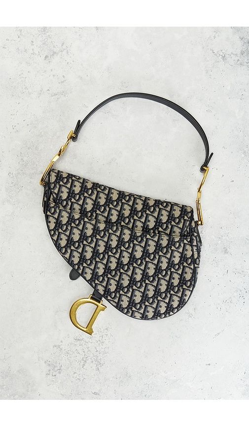 Dior Trotter Oblique Saddle Bag in - FWRD Renew - Modalova