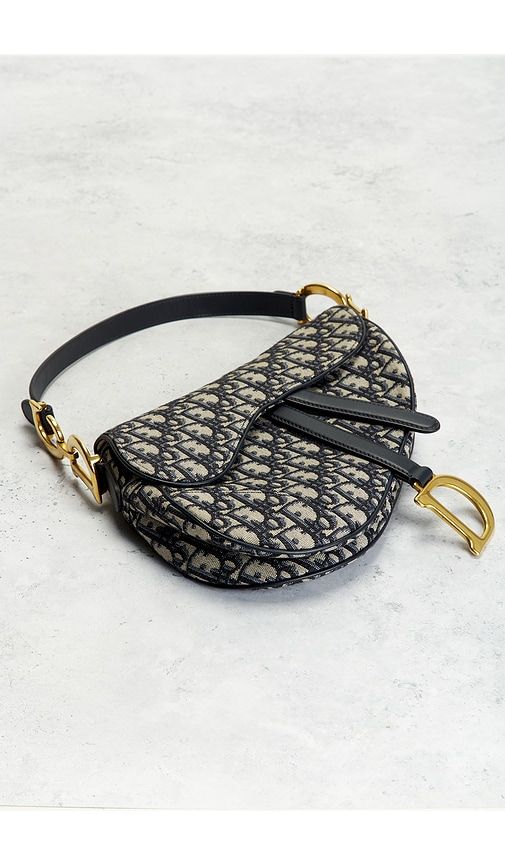 Dior Trotter Oblique Saddle Bag in - FWRD Renew - Modalova