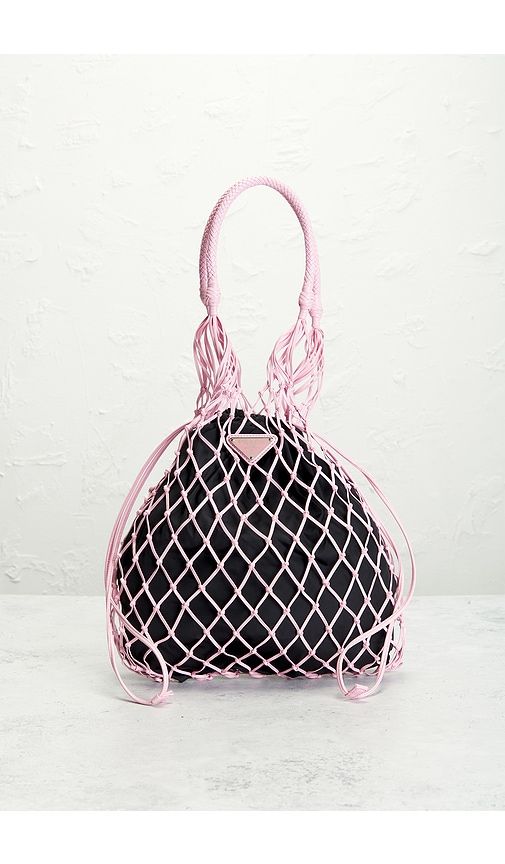 Prada Tessuto Net Tote Bag in - FWRD Renew - Modalova