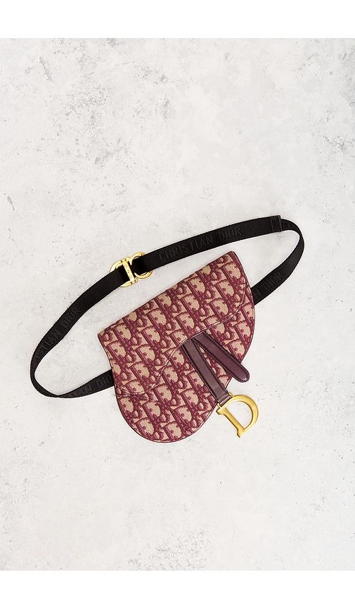 Dior Trotter Oblique Saddle Belt Bag in - FWRD Renew - Modalova