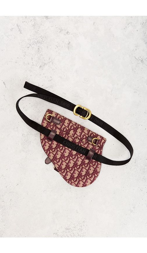 Dior Trotter Oblique Saddle Belt Bag in - FWRD Renew - Modalova