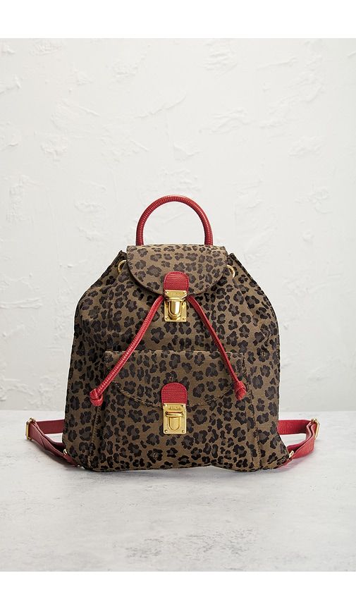 Fendi Leopard Backpack in - FWRD Renew - Modalova