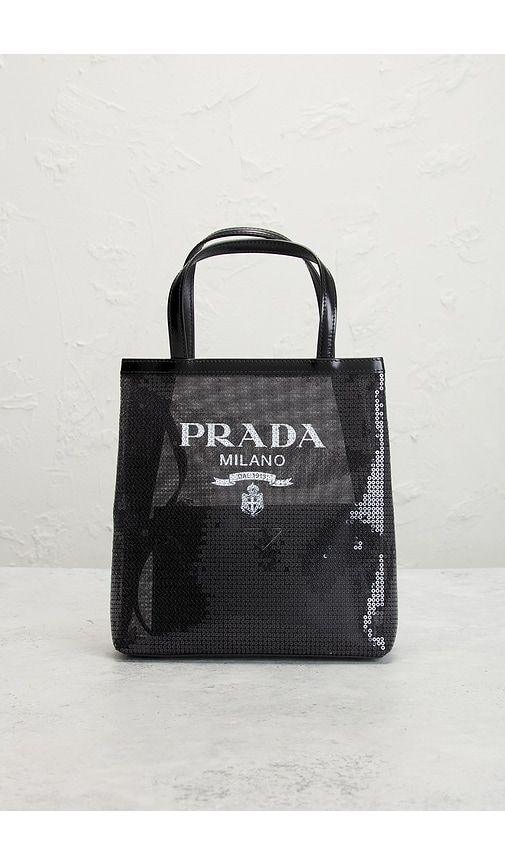 Prada Rete Paillettes Tote Bag in - FWRD Renew - Modalova