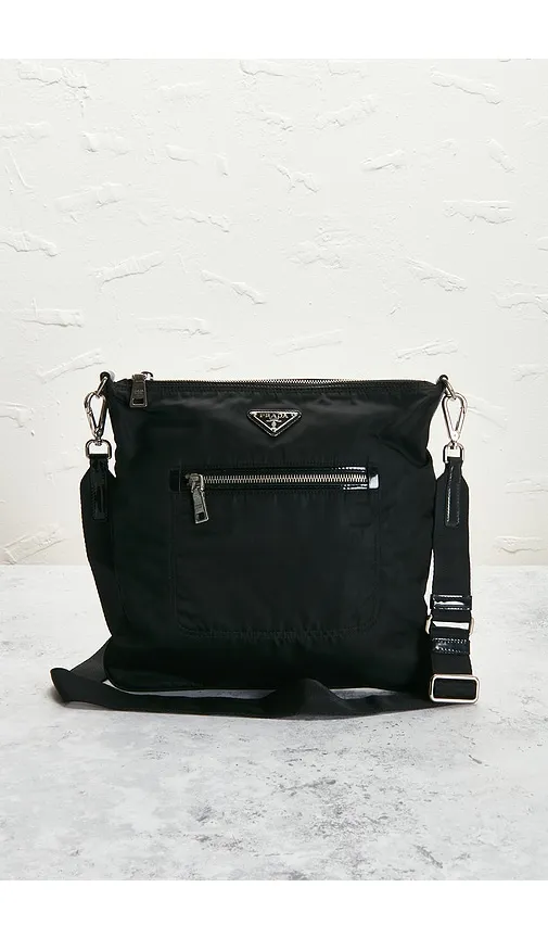 Prada Tessuto Flat Messenger Bag in - FWRD Renew - Modalova