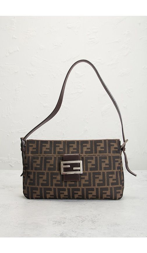 Fendi Zucca Baguette Shoulder Bag in - FWRD Renew - Modalova