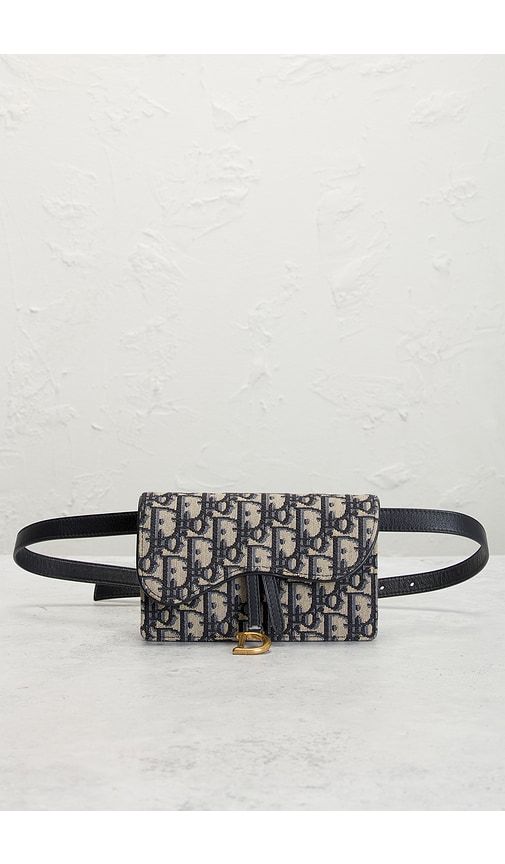 Dior Oblique Saddle Belt Bag in - FWRD Renew - Modalova
