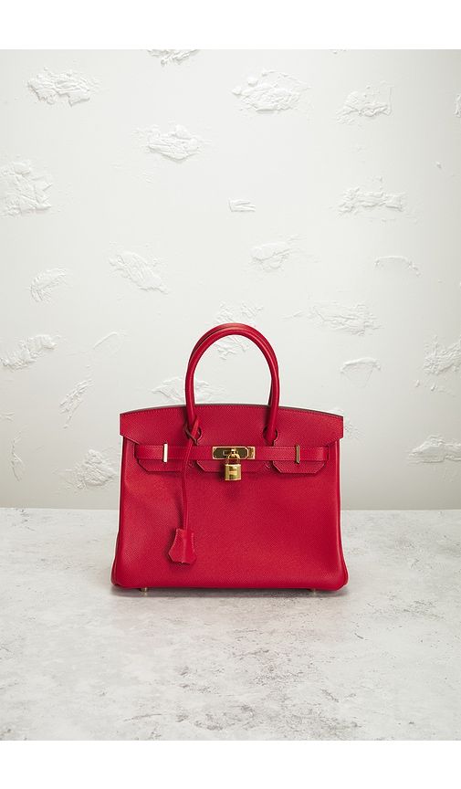 Hermes Epsom Birkin 30 Handbag in Red - FWRD Renew - Modalova