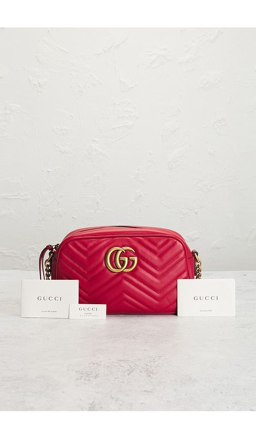 Gucci Mini GG Marmont Shoulder Bag in - FWRD Renew - Modalova