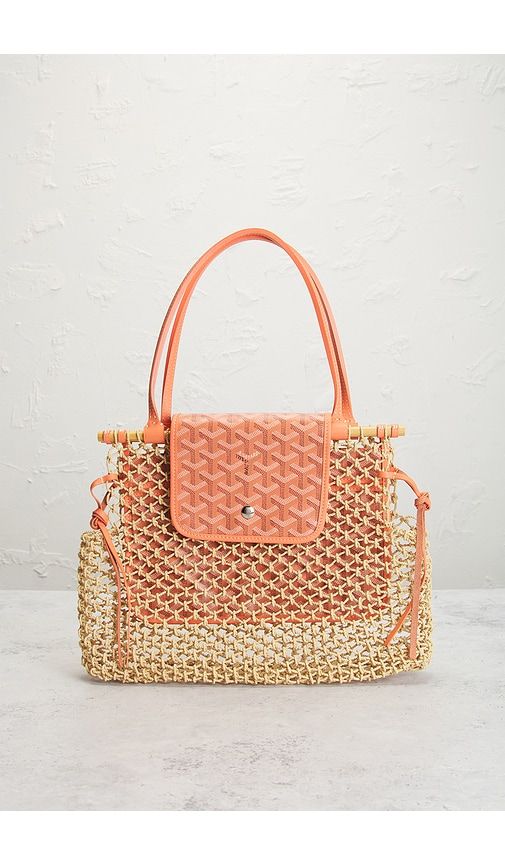 Goyard Raffia Aligre Tote Bag in - FWRD Renew - Modalova