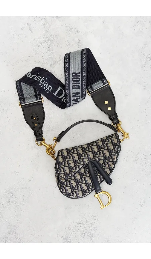 Dior Oblique Mini Saddle Bag in - FWRD Renew - Modalova