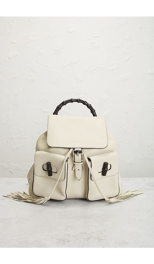 Gucci Bamboo Tassel Backpack in - FWRD Renew - Modalova