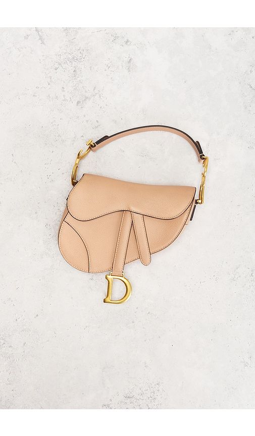 Dior Mini Saddle Bag in Nude - FWRD Renew - Modalova